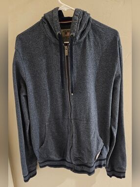Jockey USA Originals Active Jacket Full Zip Hooded Navy Blue Large